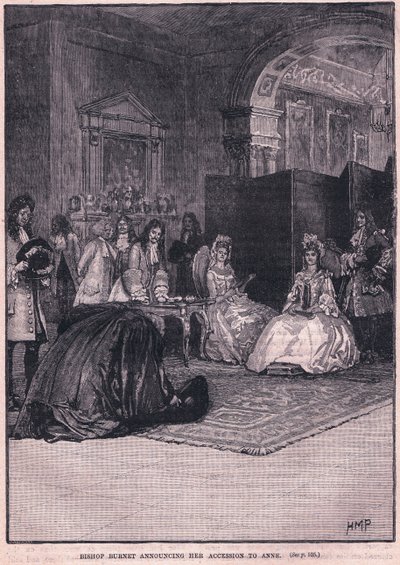 Bishop Burnet Announcing Her Accession to Anne AD 1702 by Henry Marriott Paget